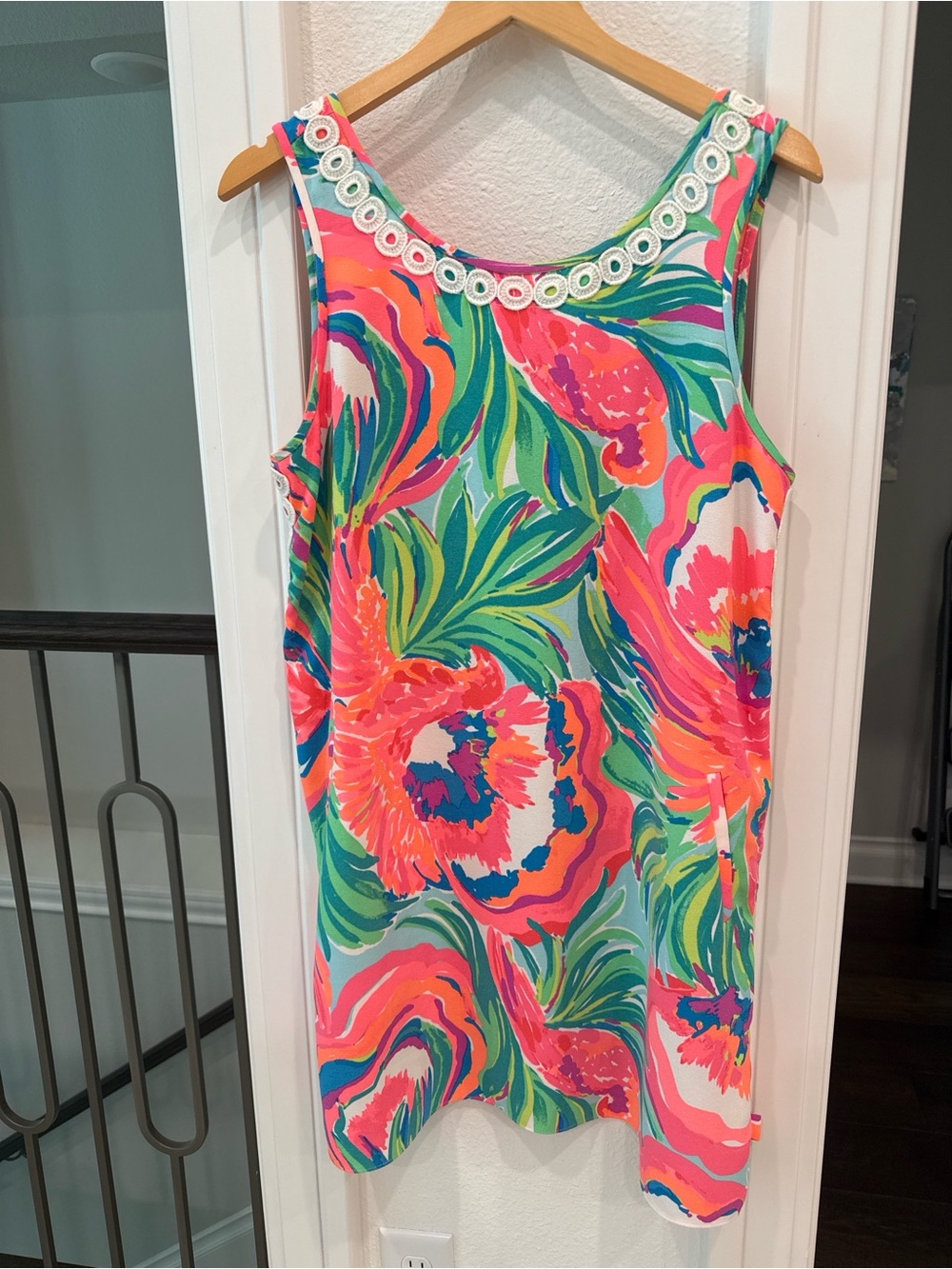 Lilly Pulitzer Tunic Top Size 12 Multicolor Print Sleeveless